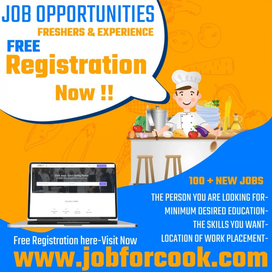 Job for freshers kitchen department Hotel restaurant