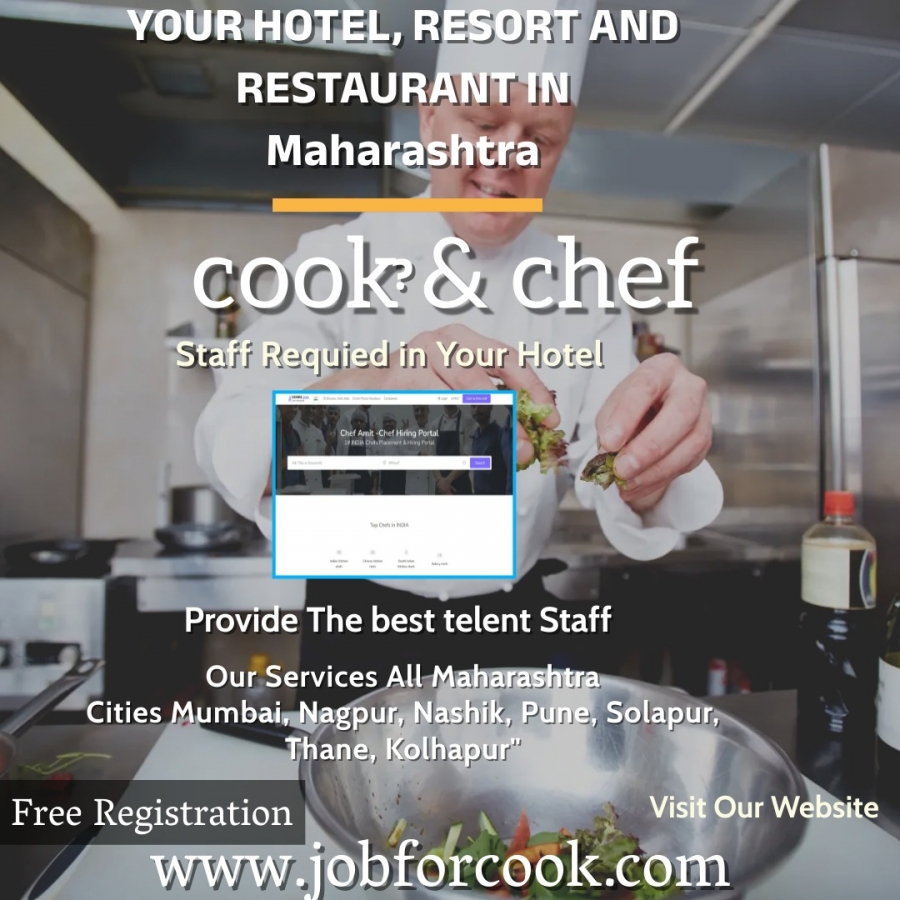 Maharashtra cooks and chefs recruitment and placements