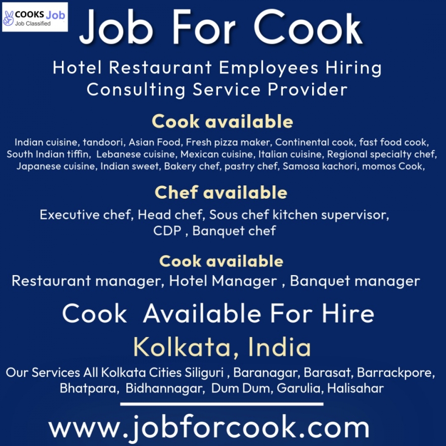 Kolkata west Bengal Chefs cooks Placements provider