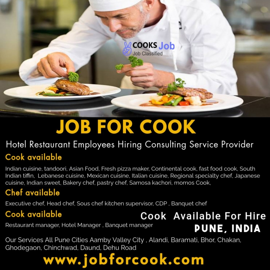 Executive chefs and commis cooks placements Pune Maharashtra