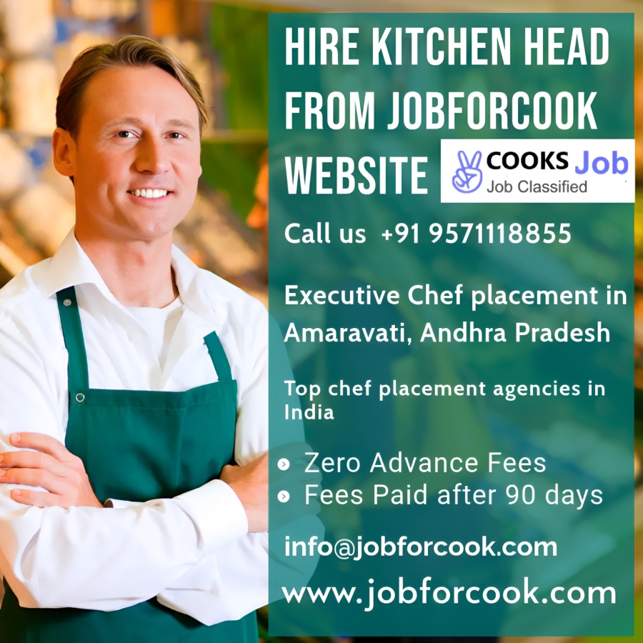 Andhrapradesh India Head chef Manager Hire 