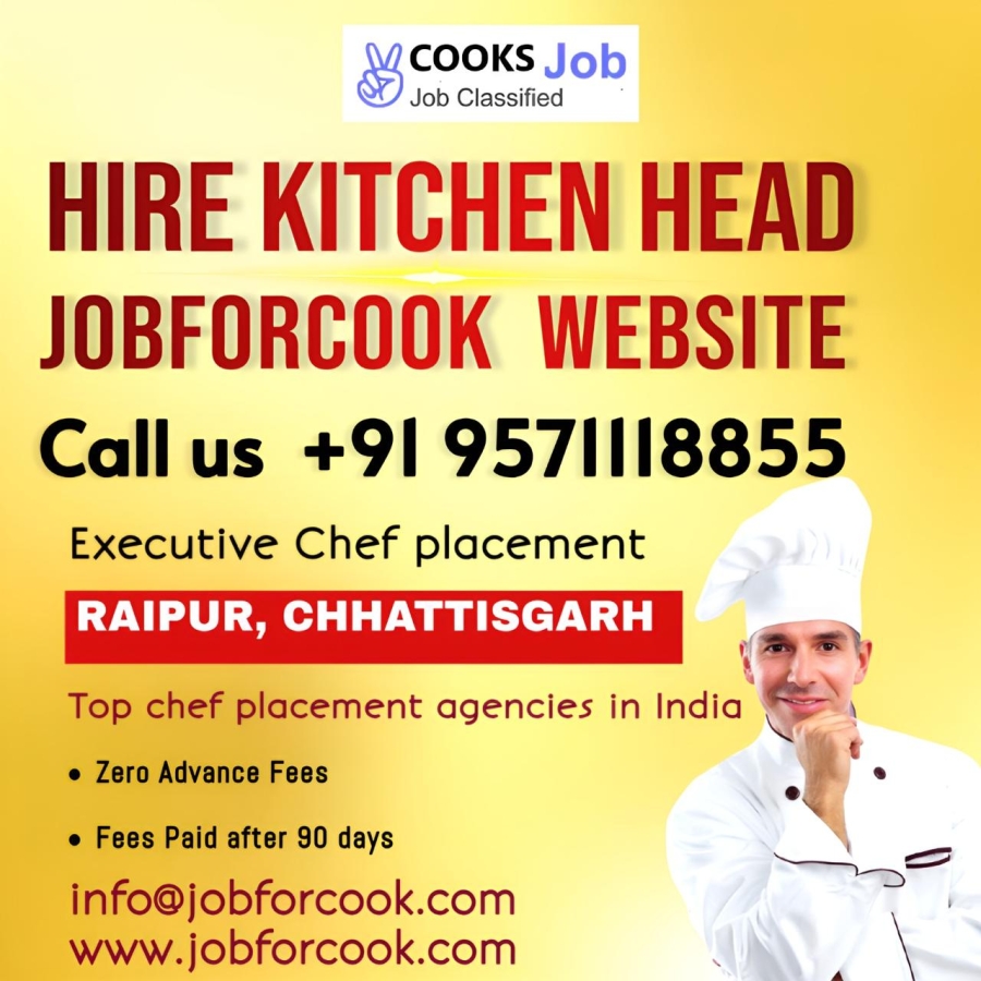 Raipur Hotels Restaurant use our website hire a chef 